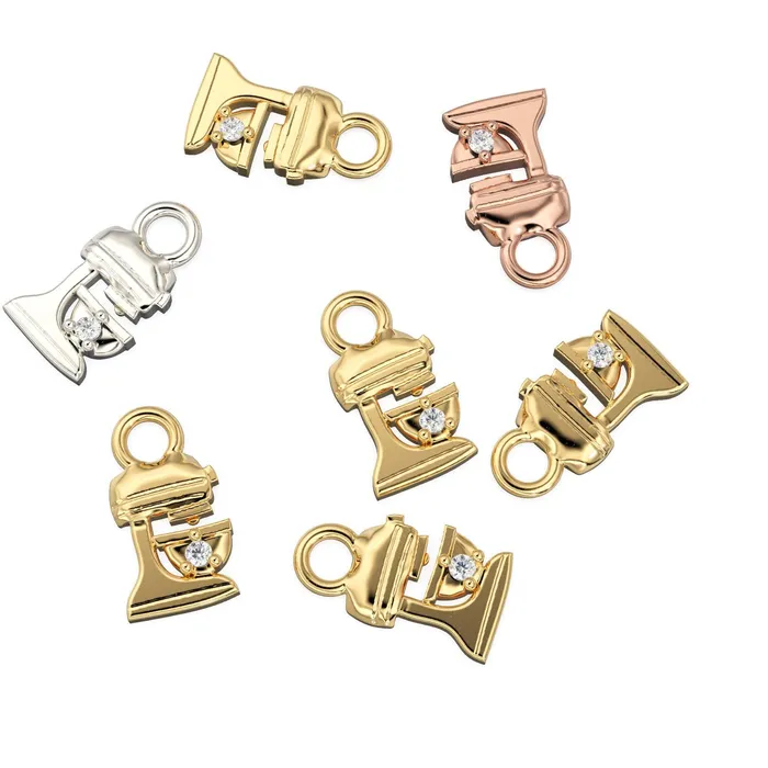 Jalvi Co Charm Necklaces Solid Gold Dough Mixer Charm 14k 18k Solid Gold Bakery Pendant Diamond Bakery Jewelry Chef Pastry Charm Jewelry Handmade Gold Charm Jalvi Co Charm Necklaces Solid Gold Dough Mixer Charm 14k 18k Solid Gold Bakery Pendant Diamond Bakery Jewelry Chef Pastry Charm Jewelry Handmade Gold Charm