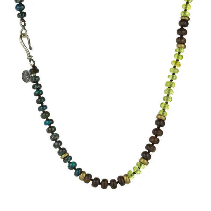 Joseph Brooks Necklaces Peridot Bronzite and Chrysocolla Necklace Joseph Brooks Necklaces Peridot Bronzite and Chrysocolla Necklace
