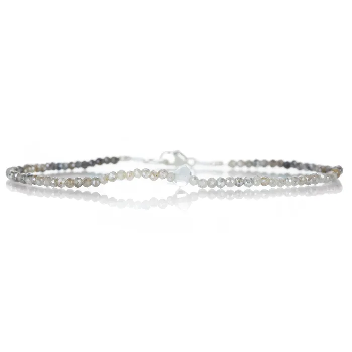 Mystic Moonstone and Herkimer Quartz Bracelet Margaret Solow Bracelets