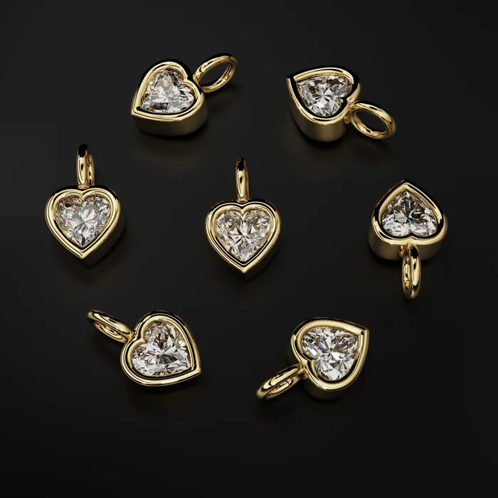 Necklaces Jalvi Co Heart Diamond Charm Pendant 14k 18k Solid Gold Pendant Heart Diamond Pendant Christmas Sale Necklaces Jalvi Co Heart Diamond Charm Pendant 14k 18k Solid Gold Pendant Heart Diamond Pendant Christmas Sale
