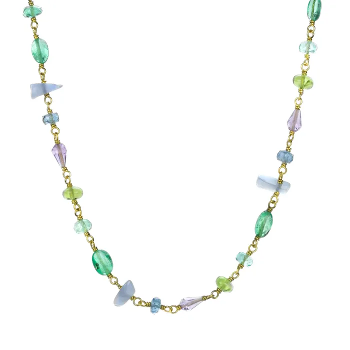 Necklaces Spun Sugar Gemstone Necklace Mallary Marks