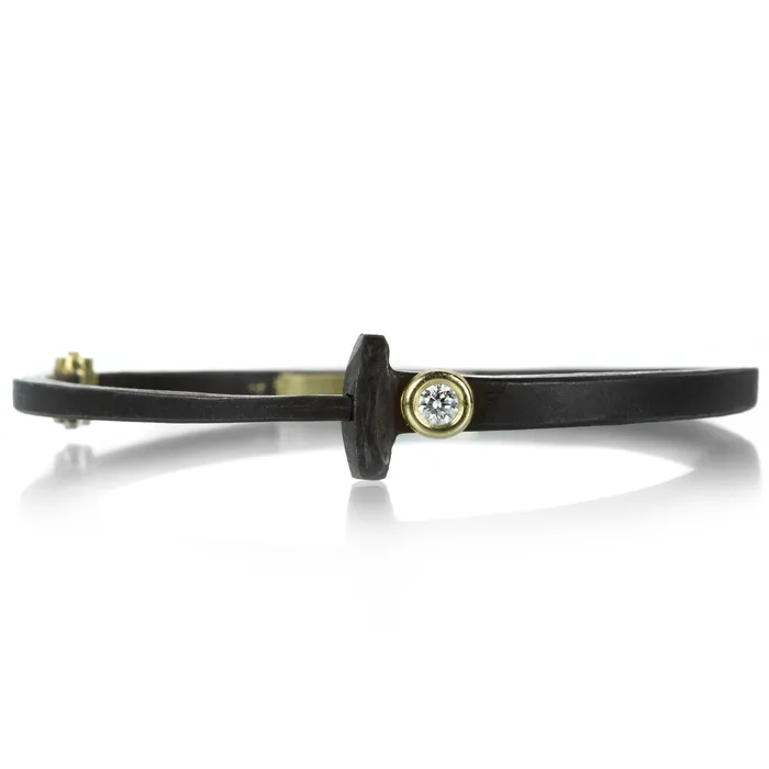 Pat Flynn Bracelets Round Diamond Nail Bracelet