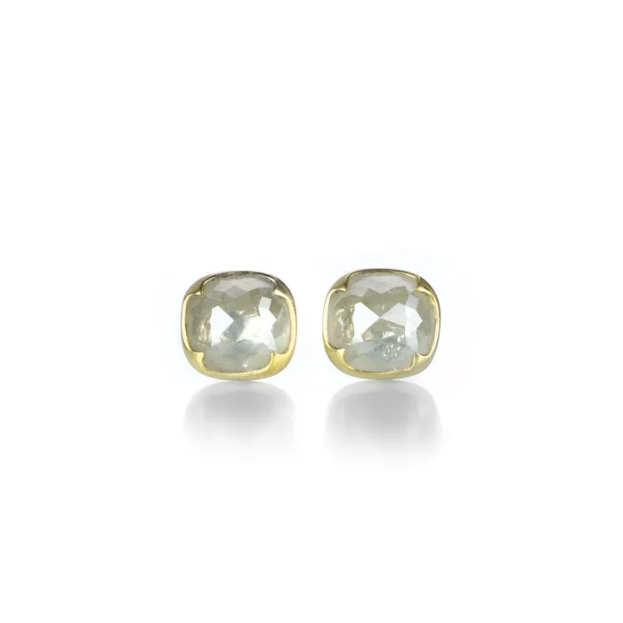 Rings Gabriella Kiss Milky White Rose Cut Diamond Studs