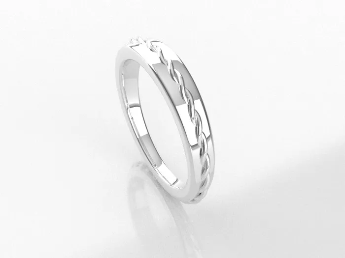 Rings JCM DESIGN JEWELRY 14k wedding ring band rope solid gold