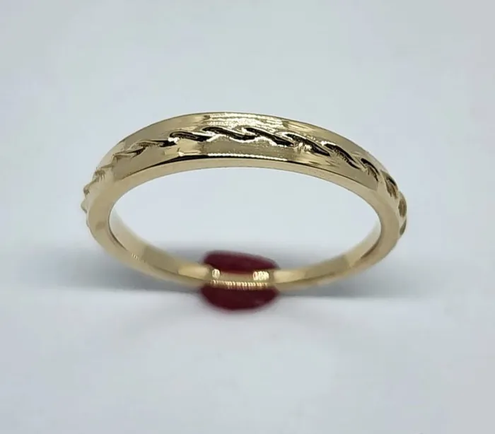 Rings JCM DESIGN JEWELRY 14k wedding ring band rope solid gold