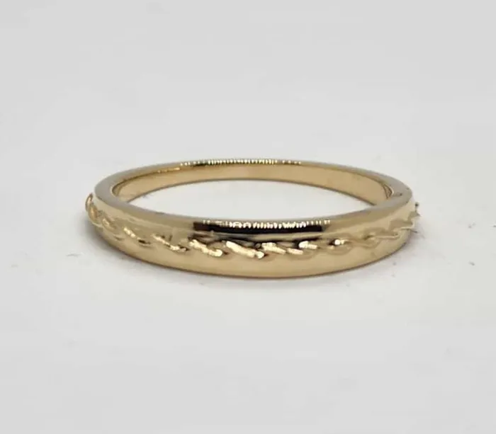 Rings JCM DESIGN JEWELRY 14k wedding ring band rope solid gold