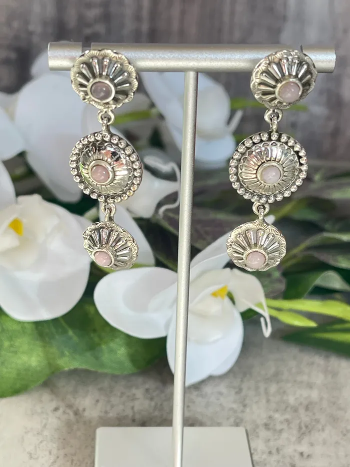 SophiaRene Boutique Earrings Sterling Silver Custom Artisan Triple Drop Earrings SophiaRene Boutique Earrings Sterling Silver Custom Artisan Triple Drop Earrings