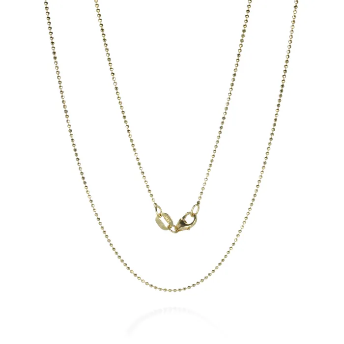 Yellow Gold 1mm Ball Chain 18 Julez Bryant PreStyled Sets