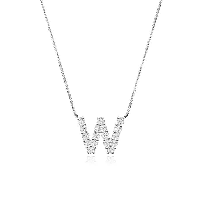 Alev Collection Necklaces Large Diamond Initial Necklace