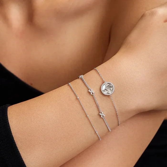 Ania Haie Sunshine Chaser Silver Shiny Sun Stars Bracelet Bracelets Ania Haie Sunshine Chaser Silver Shiny Sun Stars Bracelet Bracelets