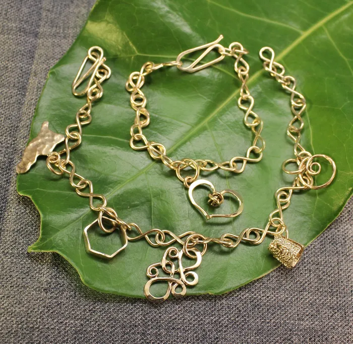 Bracelets Crucian Gold BuildYourOwn Infinity Charm Bracelet