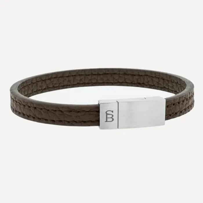 Bracelets Steel Barnett Leather Bracelet Grady