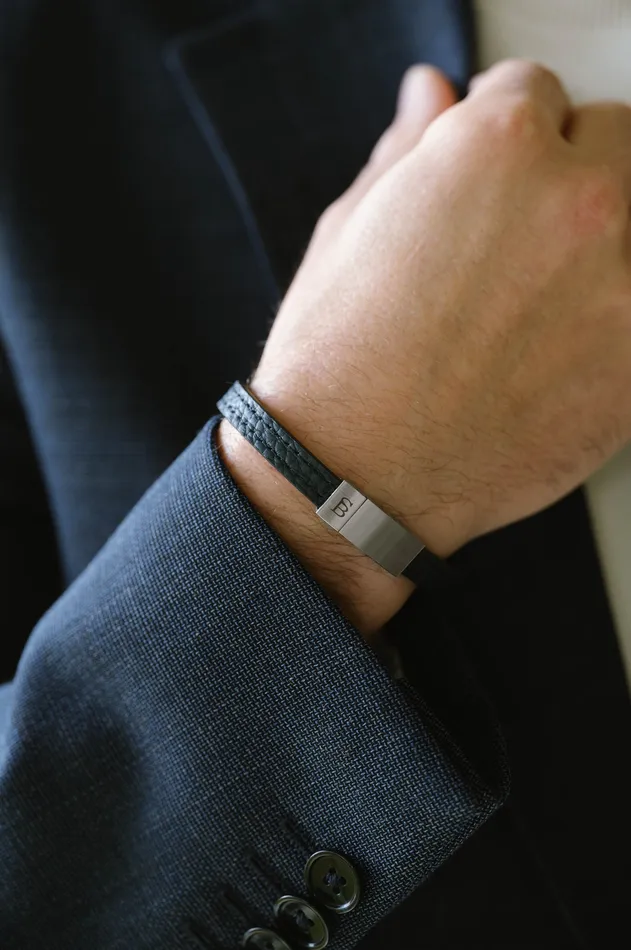 Bracelets Steel Barnett Leather Bracelet Grady