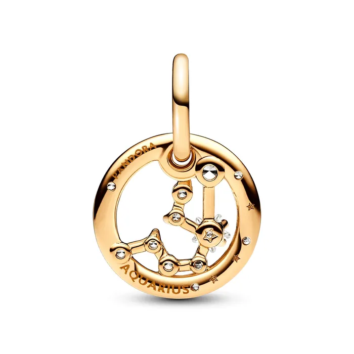 Charm Necklaces Pandora Aquarius Zodiac Dangle Charm