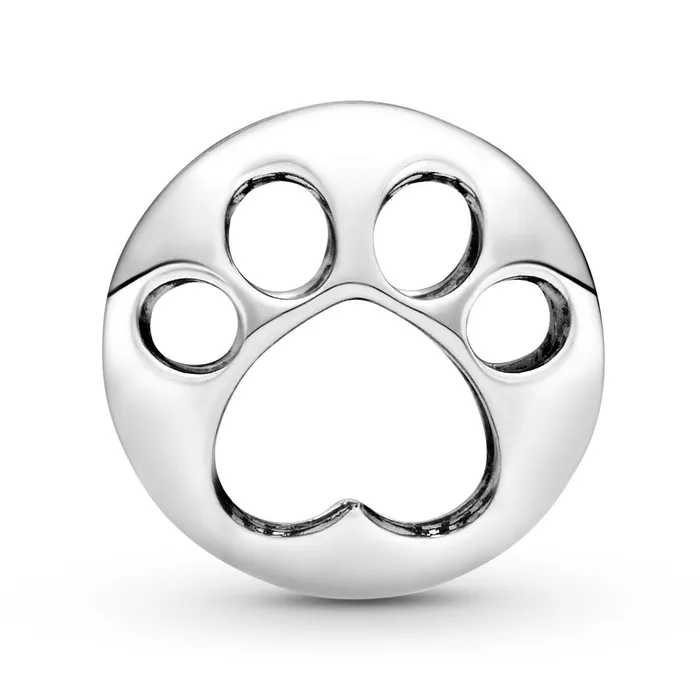 Charm Necklaces Pandora Pandora Openwork Paw Print Charm Charm Necklaces Pandora Pandora Openwork Paw Print Charm