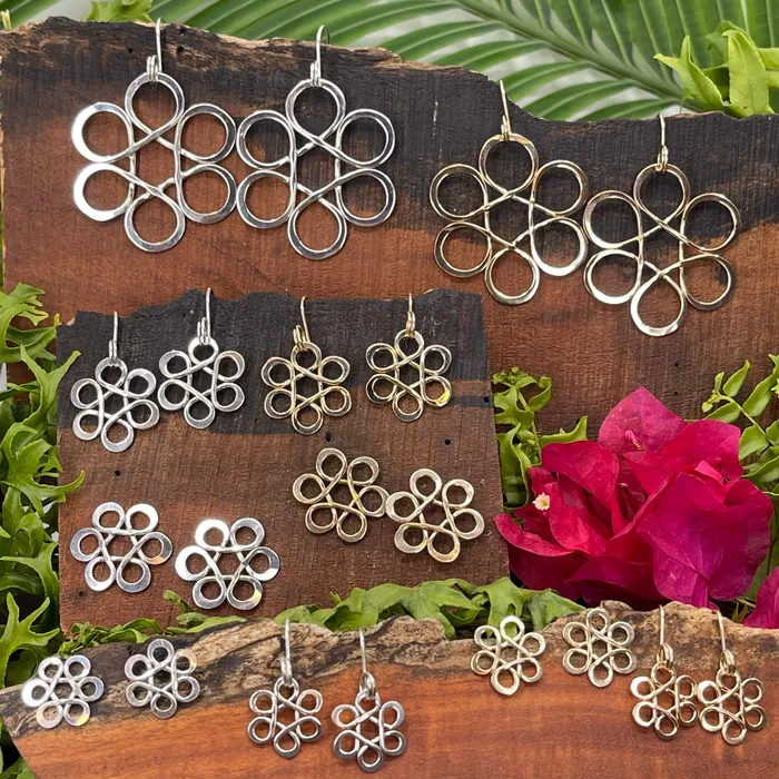 Earrings Crucian Gold Flower of Life Earrings