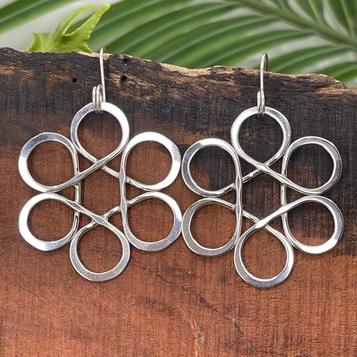 Earrings Crucian Gold Flower of Life Earrings