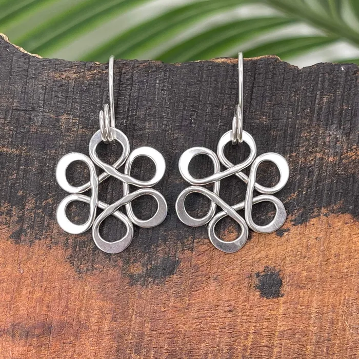 Earrings Crucian Gold Flower of Life Earrings