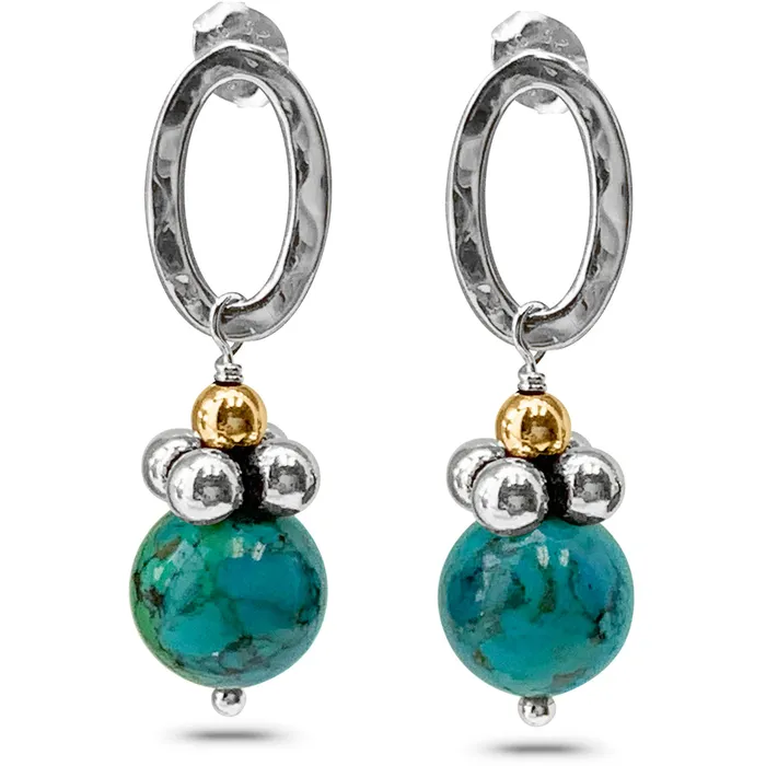 Elisa Ilana Earrings Chrysocolla Drop Earrings