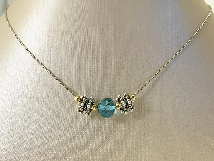 Elisa Ilana Necklaces 10mm London Blue Topaz Necklace