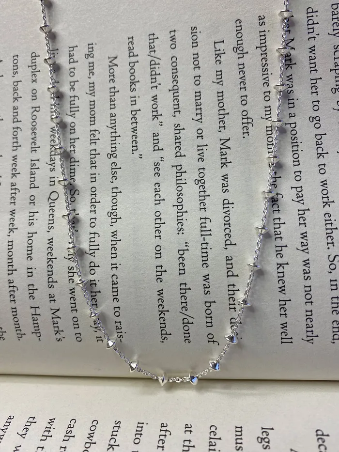 Elisa Ilana Rings Fancy Sterling Silver Station Chain