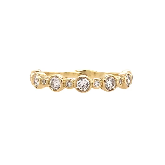 Emily Amey Jewelry Diamond Milestone Band in 14k Gold Rings