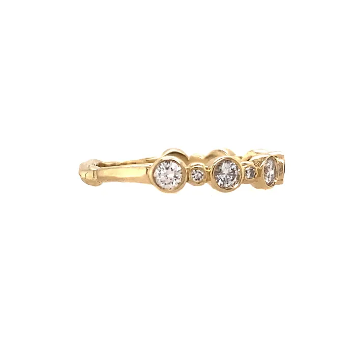 Emily Amey Jewelry Diamond Milestone Band in 14k Gold Rings