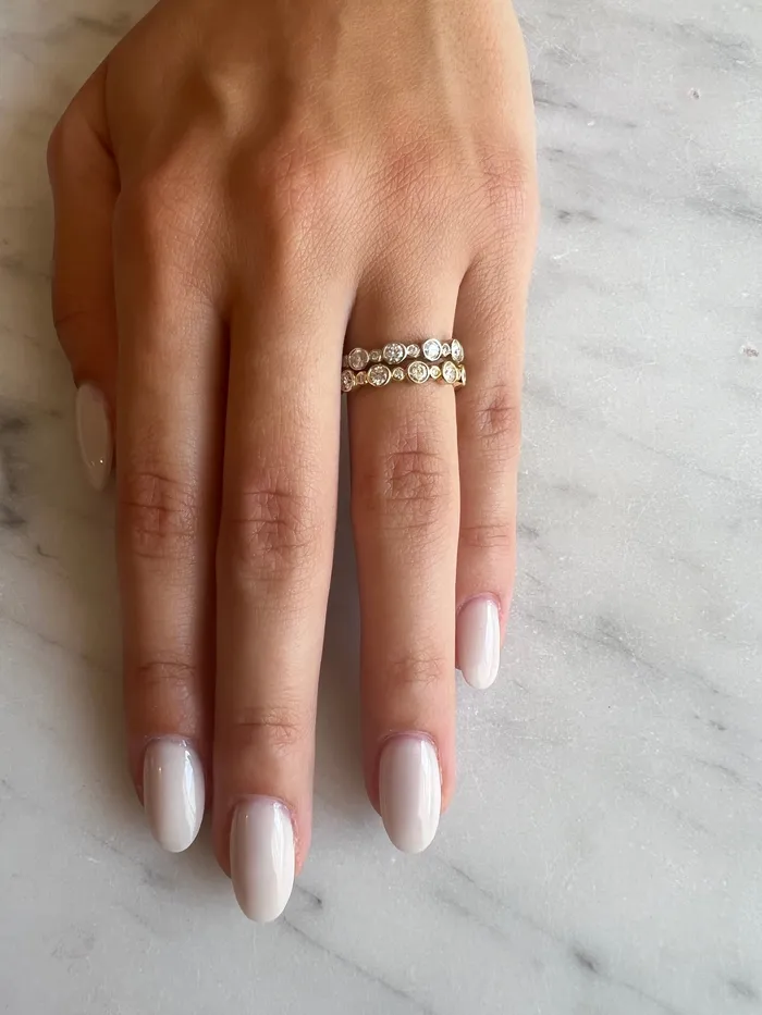 Emily Amey Jewelry Diamond Milestone Band in 14k Gold Rings