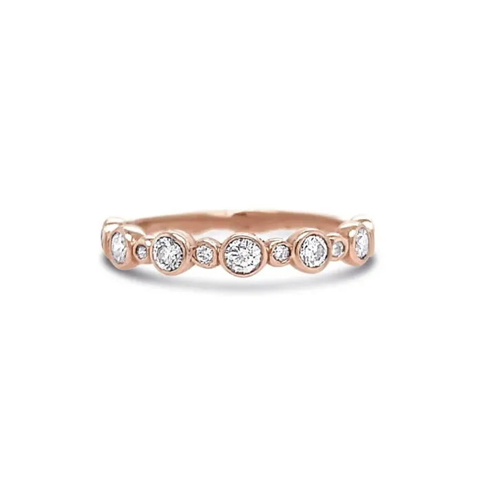 Emily Amey Jewelry Diamond Milestone Band in 14k Gold Rings