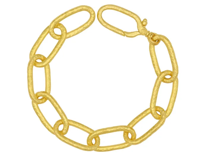 GG GOLD TRAD Bracelets GURHAN Hoopla Gold Chain Link Bracelet 20x7mm Oval Links GG GOLD TRAD Bracelets GURHAN Hoopla Gold Chain Link Bracelet 20x7mm Oval Links