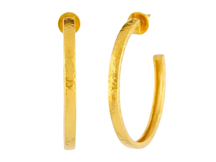 GG GOLD TRAD Earrings GURHAN Hoopla Gold Hoop Earrings 3mm Wide
