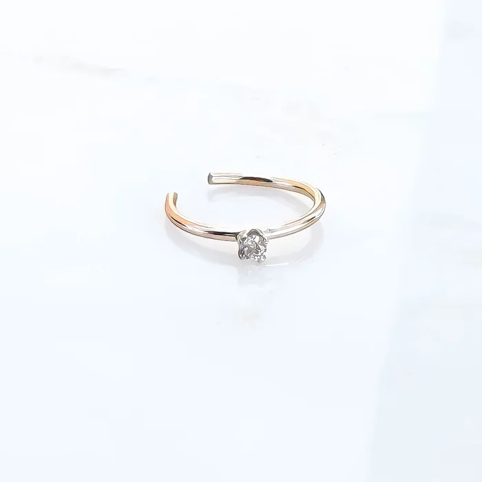 Hoops By Hand Earrings Mini Simulated Diamond Conch Ear Cuff 14K Gold Filled