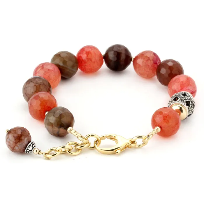 Lollies Red Agate Bracelet 344488 Elisa Ilana Bracelets
