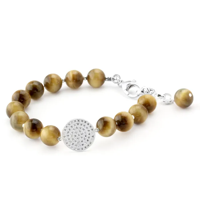 Lollies Tigers Eye Bracelet 346016 Elisa Ilana Bracelets