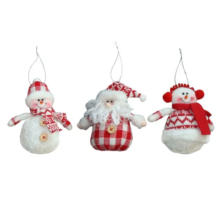 Necklaces 3 Pcs Cute Santa Claus Snowman Pendant For Tree Decorations sparklingselections Necklaces 3 Pcs Cute Santa Claus Snowman Pendant For Tree Decorations sparklingselections