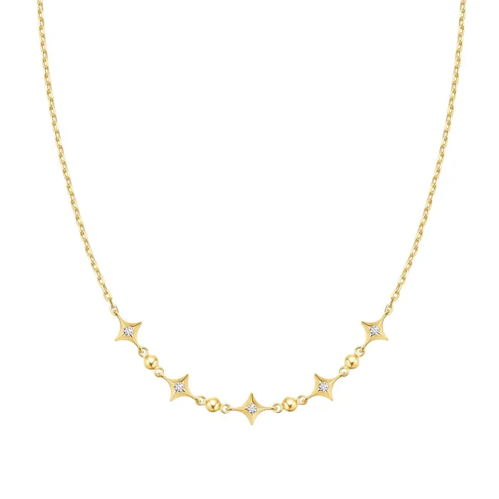 Necklaces Sunny Sparkler Sparkling Star Station Necklace Ania Haie