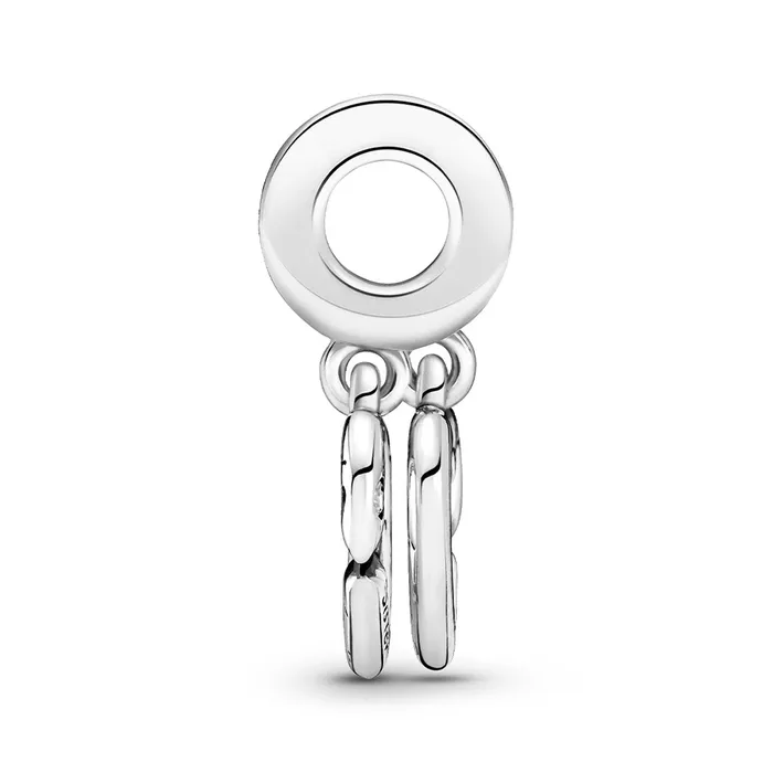 Pandora Charm Necklaces Pandora Linked Sister Hearts Split Dangle Charm Pandora Charm Necklaces Pandora Linked Sister Hearts Split Dangle Charm