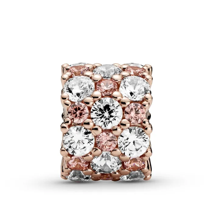 Pandora Charm Necklaces Pandora Pink Clear Sparkle Charm