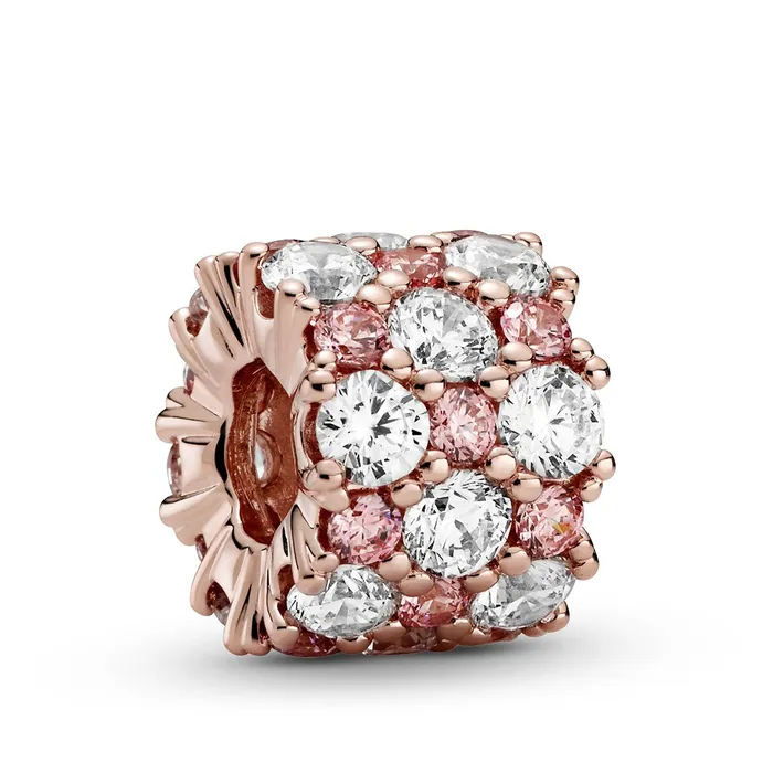 Pandora Charm Necklaces Pandora Pink Clear Sparkle Charm Pandora Charm Necklaces Pandora Pink Clear Sparkle Charm