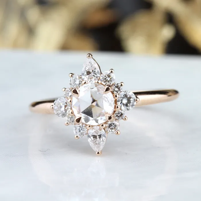 Parade 14Kt Lumiere RoseCut Diamond Engagement Ring Parade Designs Rings Parade 14Kt Lumiere RoseCut Diamond Engagement Ring Parade Designs Rings
