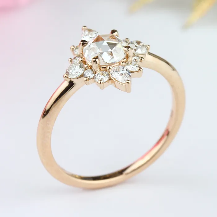Parade 14Kt Lumiere RoseCut Diamond Engagement Ring Parade Designs Rings Parade 14Kt Lumiere RoseCut Diamond Engagement Ring Parade Designs Rings