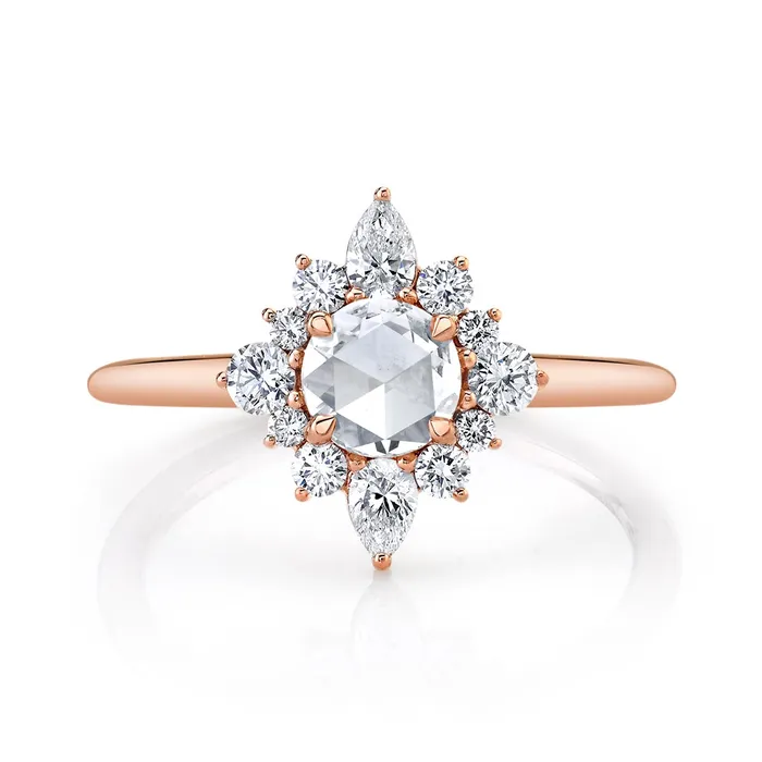 Parade 14Kt Lumiere RoseCut Diamond Engagement Ring Parade Designs Rings Parade 14Kt Lumiere RoseCut Diamond Engagement Ring Parade Designs Rings