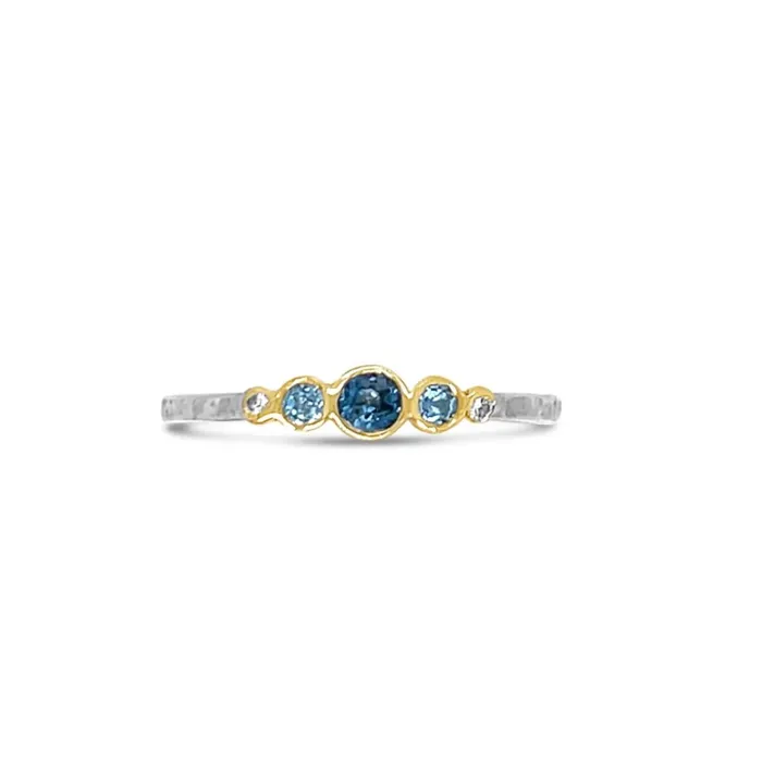 Rings Emily Amey Jewelry Sea Change Stacker Ring in 14k gold and sterling silver Rings Emily Amey Jewelry Sea Change Stacker Ring in 14k gold and sterling silver