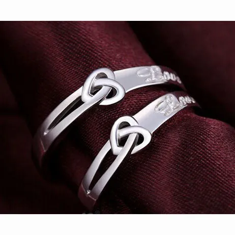 Rings sparklingselections Silver Color Heart WeddingEngagement Ring for Women Adjustable Rings sparklingselections Silver Color Heart WeddingEngagement Ring for Women Adjustable