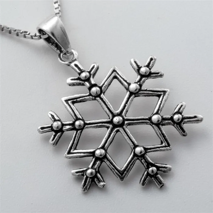 Silver Snowflake Necklace Pendant sparklingselections Necklaces Silver Snowflake Necklace Pendant sparklingselections Necklaces