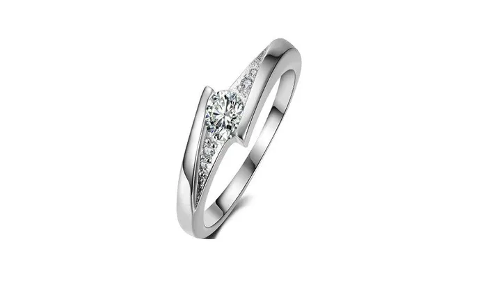 sparklingselections Classical Silver Color Cubic Zirconia Engagement Ring678 Rings sparklingselections Classical Silver Color Cubic Zirconia Engagement Ring678 Rings