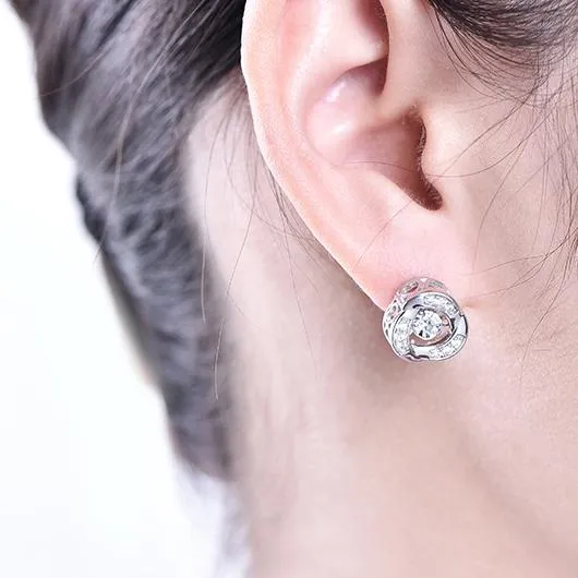 sparklingselections Earrings Silver Stud Earrings for Women sparklingselections Earrings Silver Stud Earrings for Women