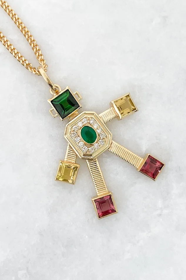 VAN Necklaces Disco Robot Necklace
