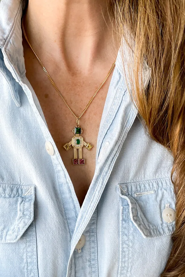 VAN Necklaces Disco Robot Necklace VAN Necklaces Disco Robot Necklace