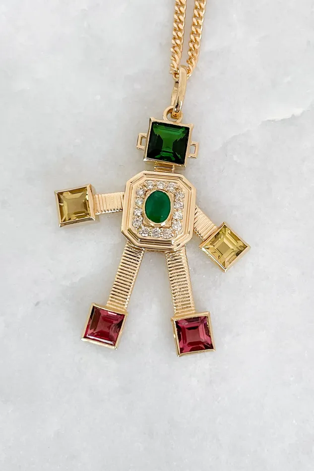 VAN Necklaces Disco Robot Necklace VAN Necklaces Disco Robot Necklace